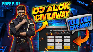 Are you looking for free redeem codes to get free rewards in garena free fire mobile? Free Fire Live Dj Alok Team Code Giveaway Diamond Giveaway Youtube