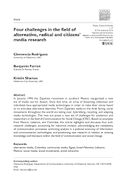 Angefangen vom kleinbetrieb bis hin zu unternehmen mit. Pdf Four Challenges In The Field Of Alternative Radical And Citizens Media Research
