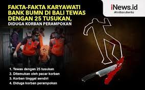 Laki laki tersebut mengutarakan keinginannya kepada pendeta untuk bertaubat.… Fakta Fakta Karyawati Bank Bumn Di Bali Tewas Dengan 25 Tusukan Diduga Korban Perampokan Bagian 1