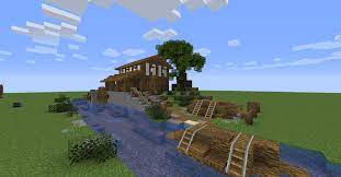 How to build a sawmill in minecraft. Minecraft Build Inspiration I Built A Large Sawmill The Logs Are Floated