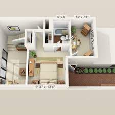 2 bedrooms placed on the ground floor and 2 on the first floor. 500 Sq Ft 3d Small House Plans Under 1000 Floor Small House Plans Modern House Plans House Plans
