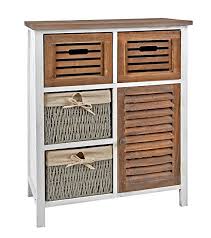 Ts Ideen Landhaus Kommode Schrank Kinderzimmer Flur Bad Regal In Shabby Weiss Braun Mit Schubladen Und Korben A Kommode Kinderzimmer Kinder Zimmer Kinderzimmer