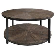 Jackson Round Metal And Rustic Wood Cocktail Table Walmart Com Wood Cocktail Table Garden Coffee Table Round Wood Cocktail Table
