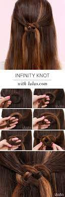 Infinity Knot Hair Tutorial Hair Long Hair Braids Diy Hair Hairstyles Hair Tutorials Easy Hairstyles Coiffure Belle Coiffure Tutoriels Coiffure