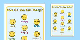 How Do You Feel Today Building Block People Emotions Chart