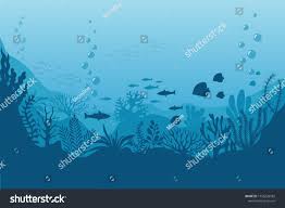 Background Ocean Floor Clipart Black And White Sea Underwater Background Ocean Bottom With Seaweeds Vector Marine Scene Ocean Scene Sea Underwater Unders Underwater Background Ocean Scenes Illustration