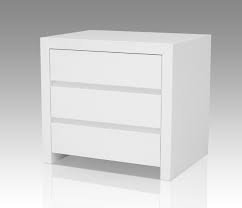 Rania 2 drawer nightstand is a nice and modern piece of furniture that fits in any contemporary bedroom. Bonita Modern White High Gloss 2 Drawer Nightstand
