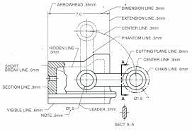 Explain the various types of lines, its thickness, . Technical Drawing Alphabet Of Line Schoolworkhelper