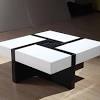 A gorgeous collection of useful coffee tables with more than just one function, these black and white coffee tables are perfect for a modern and classic home design ideal. 1
