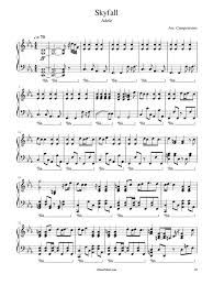 Skyfall Adele Piano Sheet Music Piano Sheet Music Piano Sheet Music Pdf