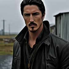 Haven series, Duke Crocker, Eric Balfour, against the backdrop of New …" —  image created in Shedevrum