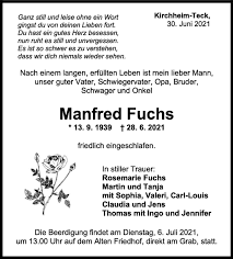 We did not find results for: Trauer Manfred Fuchs 30 06 2021 Teckbote Trauerportal Teckbote Trauerportal