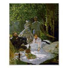 Vintage Luncheon On The Grass Claude Monet Poster Zazzle Com In 2021 Claude Monet Painting Gustave Courbet