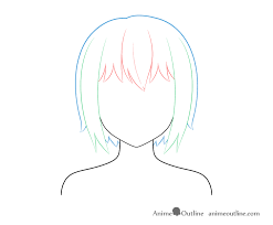 Feel free to explore, study and enjoy paintings with paintingvalley.com. How To Draw Anime And Manga Hair Female Animeoutline