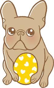 Frenchie Found Her First Easter Egg Sticker By Chee Sim French Bulldog Art Frenchie Cute French Bulldog