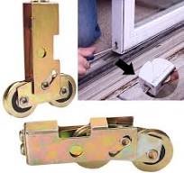 Amazon.com: Paquete de 2 rodillos en tándem para puertas corredizas de  patio de 1-1/4 pulgadas, rodamiento de rueda de bola de acero, rueda  trasera ...