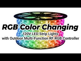 Rgb Color Changing 120 Volt Led Strip Lights Full Showcase Youtube