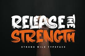 Each number is carved at a size of 3 inches tall and printed as a group on 12 x. Release The Strength Wild Typeface 417614 Display Font Bundles
