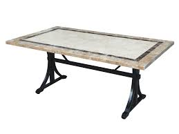 Stone / concrete windermere 7 piece dining set with cushions. Stone Outdoor Dining Table 180x100cm Furnitureokay