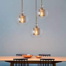 Loft Modern Pendant Light Glass Ball Hanging Lamp Kitchen Light Fixture Dining Hanglamp Living Room Luminaire Hanging Lamp Fixtures Pendant Lighting Pendant Ceiling Lamp