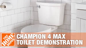 The material provides a number of benefits: American Standard Champion 4 Max Toilet Demonstration The Home Depot Youtube