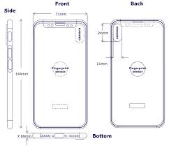 Андрей рак 12 июл 2017 в 22:27. Diagram Shows Touch Id On The Back Of Iphone 8 Analysts Believe Better Earpiece Mobilescout Com Mobilescout Com