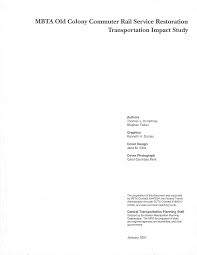 MBTA Old Colony Commuter Rail Service Restoration