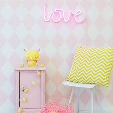 A Little Lovely Company Pembe Love Neon Lamba Pembe Lamba