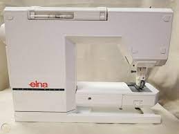 An item that has been used previously. Elna 8000 Computer Sewing Machine W Accessories 1988699981