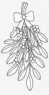 Mistletoe coloring pages can be downloaded only by clicking on the right and select save to download. Christmas Mistletoe Line Art Christmas Mistletoe Coloring Pages Free Transparent Png Clipart Images Download