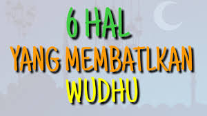 Perkara yang keluar dari salah satu dua jalan (kemaluan dan anus). Perkara Membatalkan Wudhu