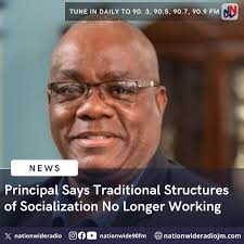 Principal of Jamaica College, Wayne Robinson says some of the traditional  structures which helped to socialize previous generations of young people  are no longer doing their job. Mr. Robinson says the church