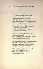 Self Interrogation By Emily Jane Bronte Poems Poems Beautiful Poetic Words