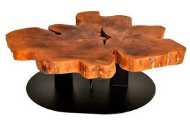 Sand jagged corners and any knots so they don't pose a safety hazard. Contemporary Coffee Table Live Edge Free Form Rotsen Furniture Wooden In Reclaimed Material