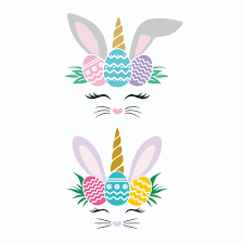 Download Easter Bunnycorn Bunny Unicorn Cuttable Design