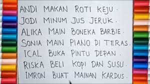 Belajar membaca dan menulis kalimat sederhana dalam bahasa indonesia untuk anak tk, paud dan sekolah dasar. Belajar Menulis Dan Membaca Kalimat Dengan Huruf Besar Untuk Anak Paud Tk Dan Sekolah Dasar Youtube