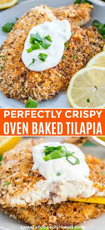 Crispy Oven Baked Tilapia Video Sweet And Savory Meals Recipe Talapia Recipes Tilapia Recipes Easy Breaded Fish Recipe