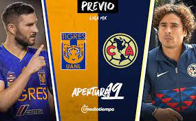 América, escort in the liga mx position table behind cruz azul, landed in aztec lands and is already preparing to face tigres uanl for matchday 14 of guard1anes clausura 2021. Tigres Vs America Informacion Previa Jornada 6 Apertura 2019 Mediotiempo