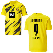 Finde dein trikot und trage es stolz im stadion, auf der straße oder auf dem trainingsplatz. Bvb Borussia Dortmund Trikot Home Herren 2020 2021 Haaland 9 Sportiger De