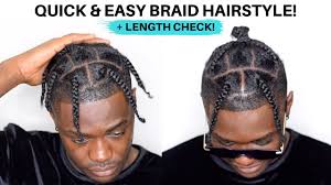 What makes them different from cornrows? Men S Braid Hairstyle For Black Hair Quick Easy For Lazy Days Youtube