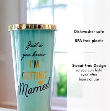 - Mary Square Wedding Straw Tumbler