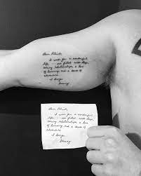 A Letter From Mom Dear Patrick I Wish You A Wonderful Life One Filled With Deep Caring Relationships A Love Tattoo Quotes Tattoos Arm Tattoos Lettering