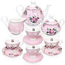 Btat Floral Tea Set Tea Cups Tea Pots Porcelain Tea Set