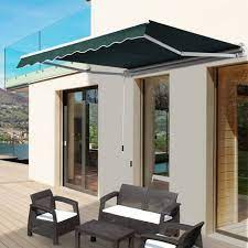 Outsunny Manual Retractable Awning Walmart Canada Outdoor Awnings Retractable Awning Patio Patio