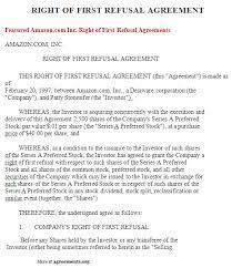 It is the right of a party to match the terms of a proposed contract with another party. Right Of First Refusal Agreement Word And Pdf Agreements Org