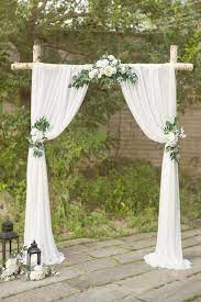 This wonderful arch will be useful in decorating of your indoor/outdoor weddings, parties or other events. 3pcs Flower Arch Decor With Sheer Drape Pack Of 5 Ivory Clearance Sale