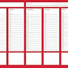 Here we have the plain printable workout calendar. 1