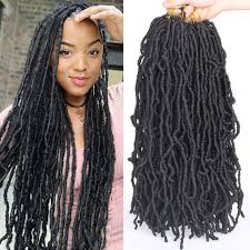 So make your lock move in a zigzag or an uneven pattern in order for your locks to cover your scalp as much as possible, and give the hair that full look. Leeven 18 Inch Nu Faux Locs Crochet Hair 6 Packs Black Soft Messy Faux Locs Crochet Braids Distressed Natural Look Locs Easy Technique No Tension Synthetic Hair Extensions For Women 1b