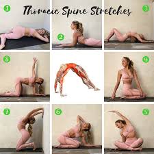 Today S Getstretchy Stretches Are 8 Super Yummy Thoracic Spine Stretches I Ve Been Covering Backbends Easy Yoga Workouts Yoga Postures Yoga For Beginners