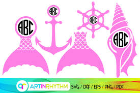 The most common free mermaid svg material is metal. Mermaid Svg Anchor Mermaid Tail Svg Graphic By Artinrhythm Creative Fabrica